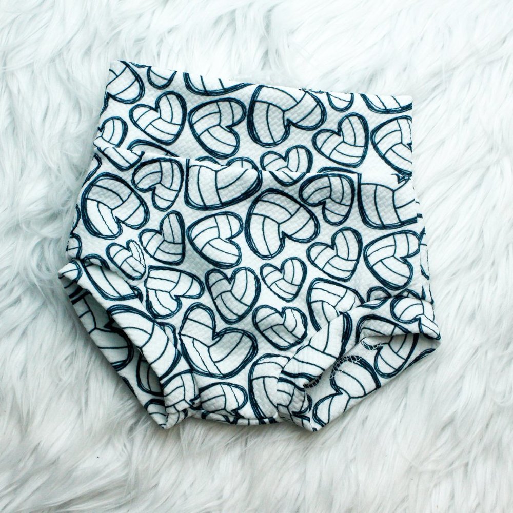 Volley Ball Heart Print Bummie.